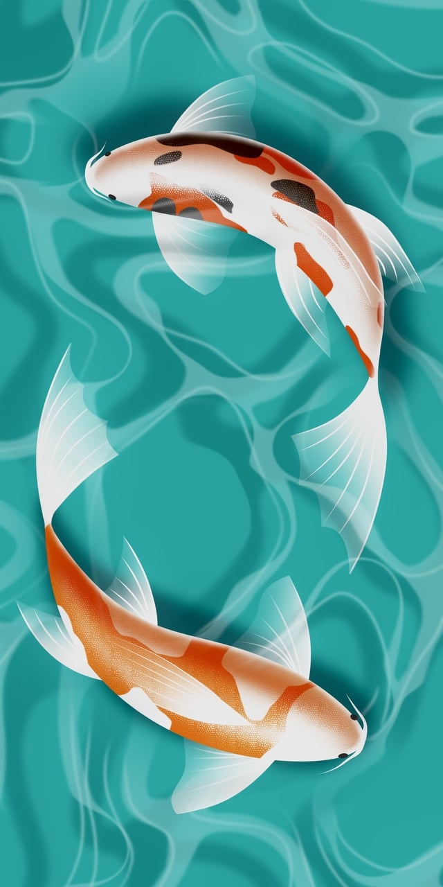 640x1280 Koi Fish, Digital, Me, 2021, Phone