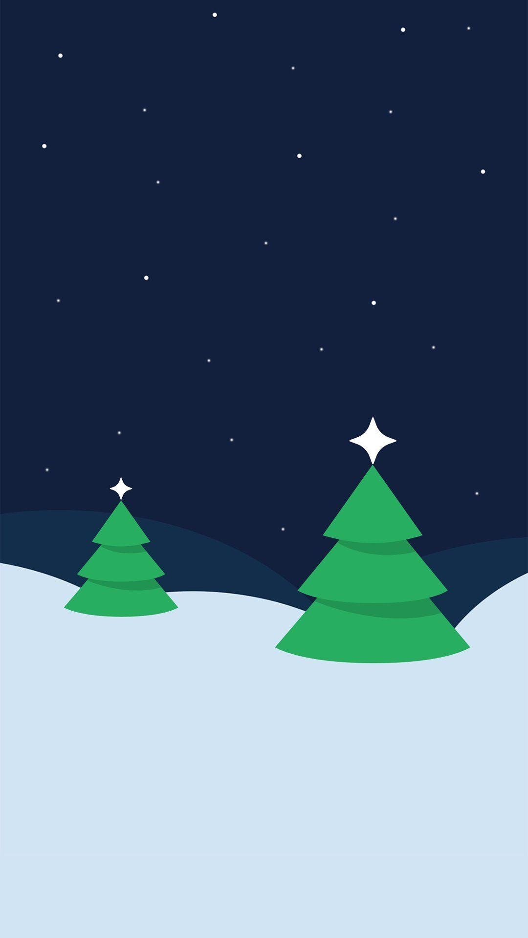 1080x1920 Christmas Snow Minimal iPhone Wallpaper. iPhone, Phone