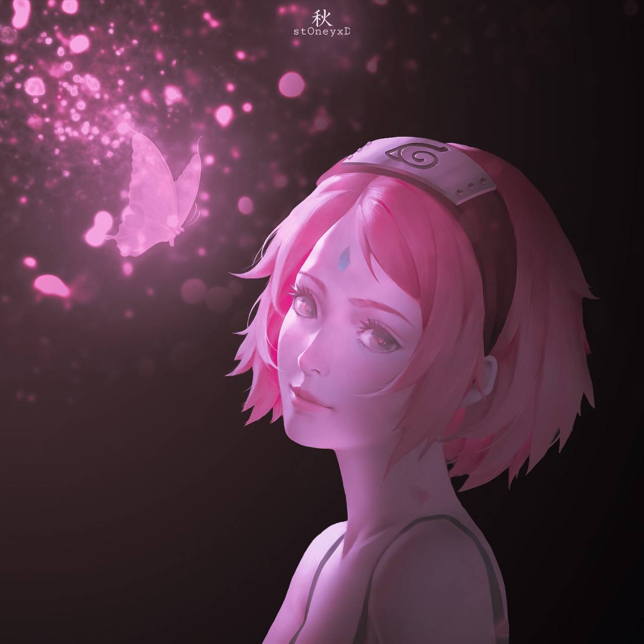 1280x1280 SAKURA HINATA wallpaper, Phone