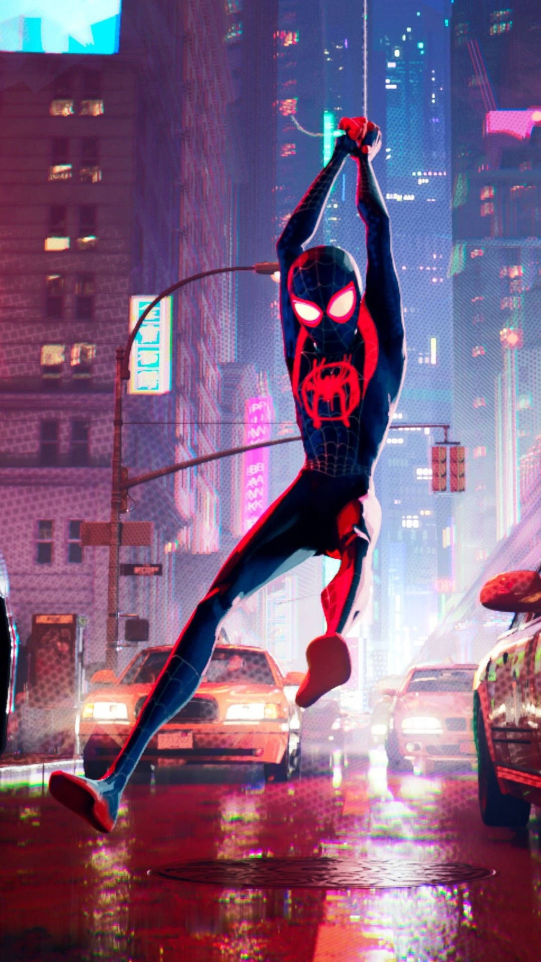 1080x1920 Download Web Slinging Miles Morales Spider Verse Wallpaper, Phone