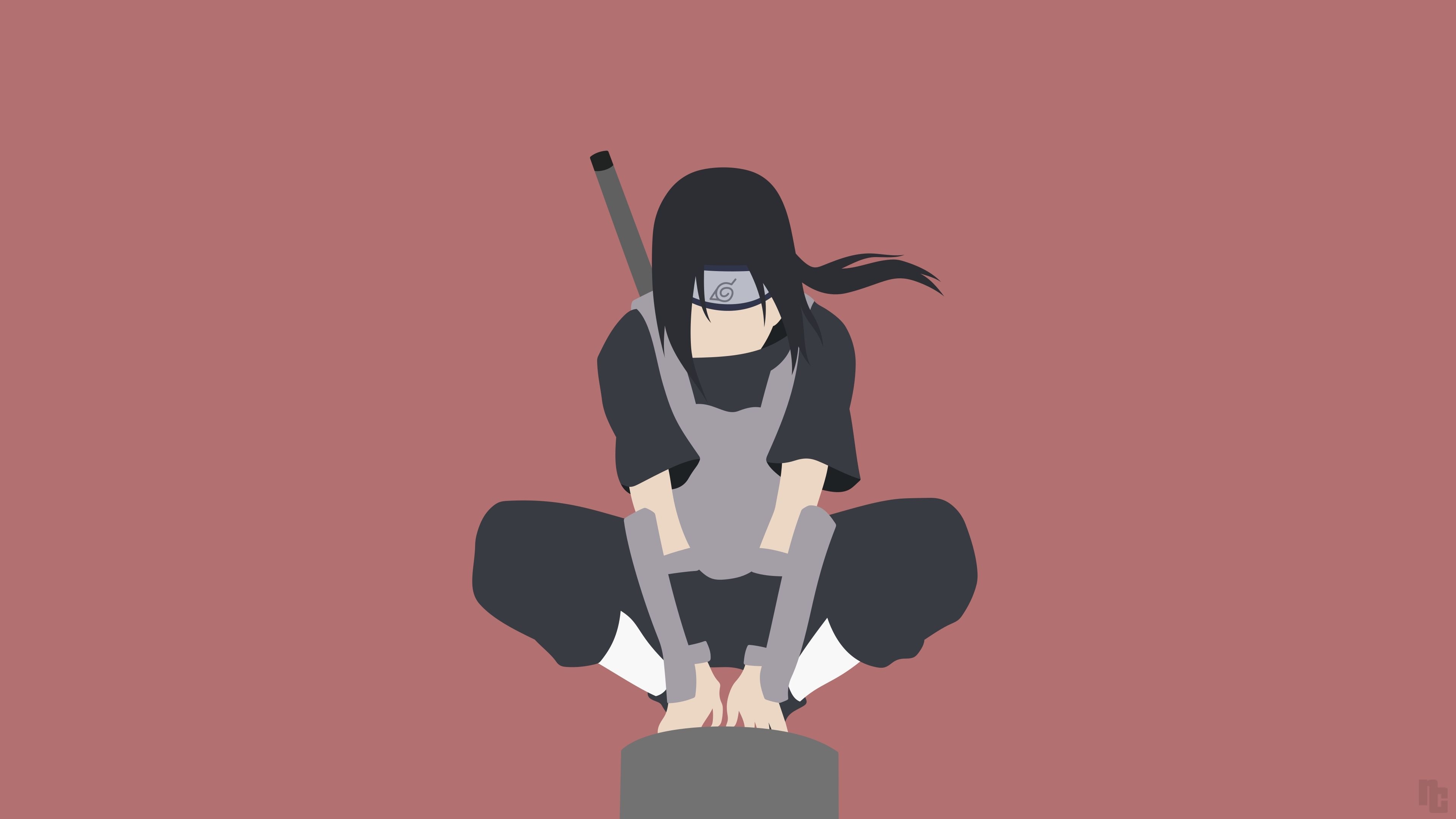 3840x2160 Download Minimal, Naruto, artwork, Itachi Uchiha wallpaper, 3840x 4K UHD 16: Widescreen, Desktop