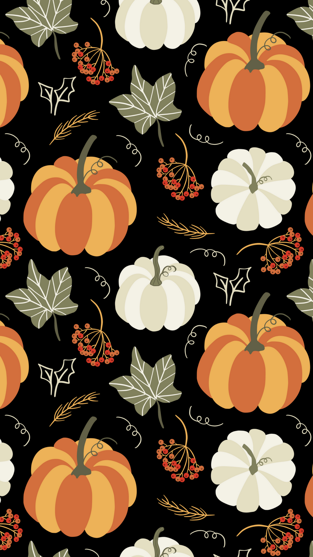 1080x1920 Pumpkin Graphic Smart Phone Wallpaper Fall Pumpkin Background, Phone