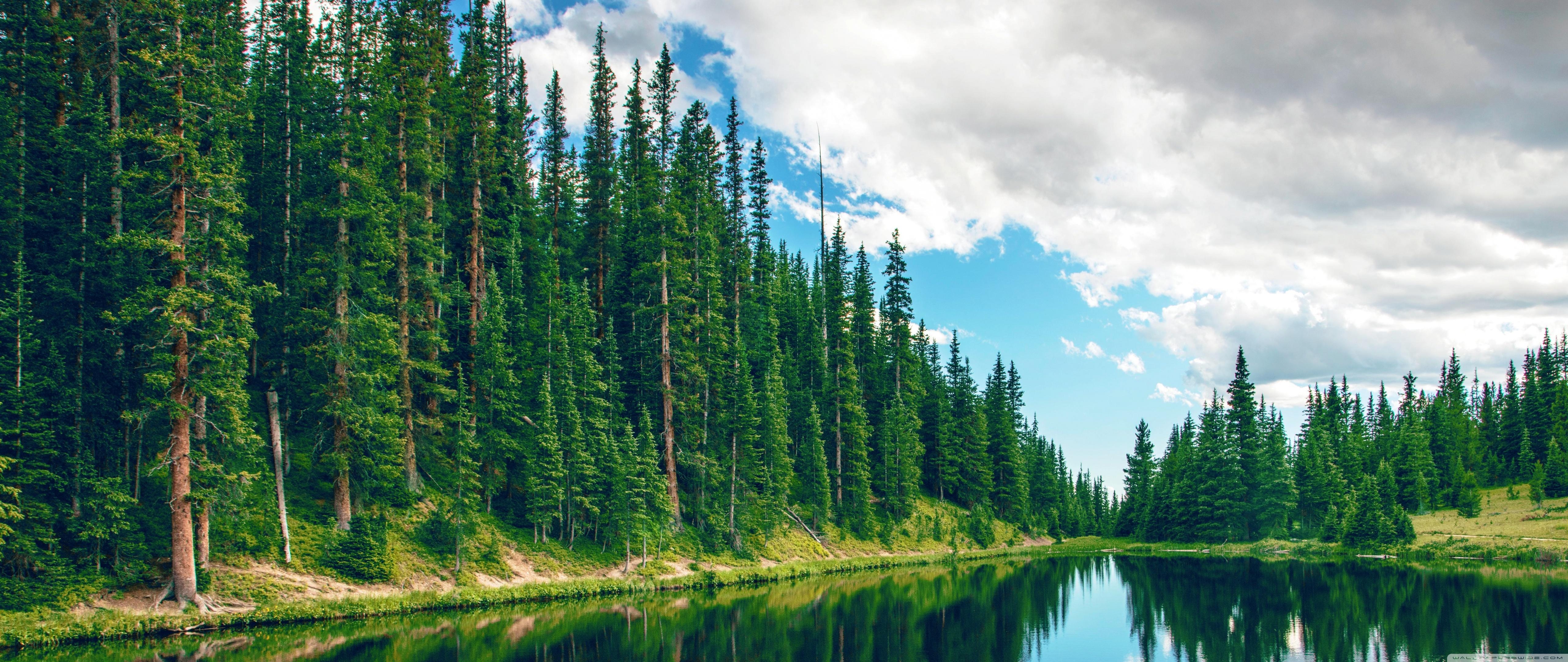 5120x2160 Irene Lake, Colorado ❤ 4K HD Desktop Wallpaper for 4K Ultra HD TV, Dual Screen