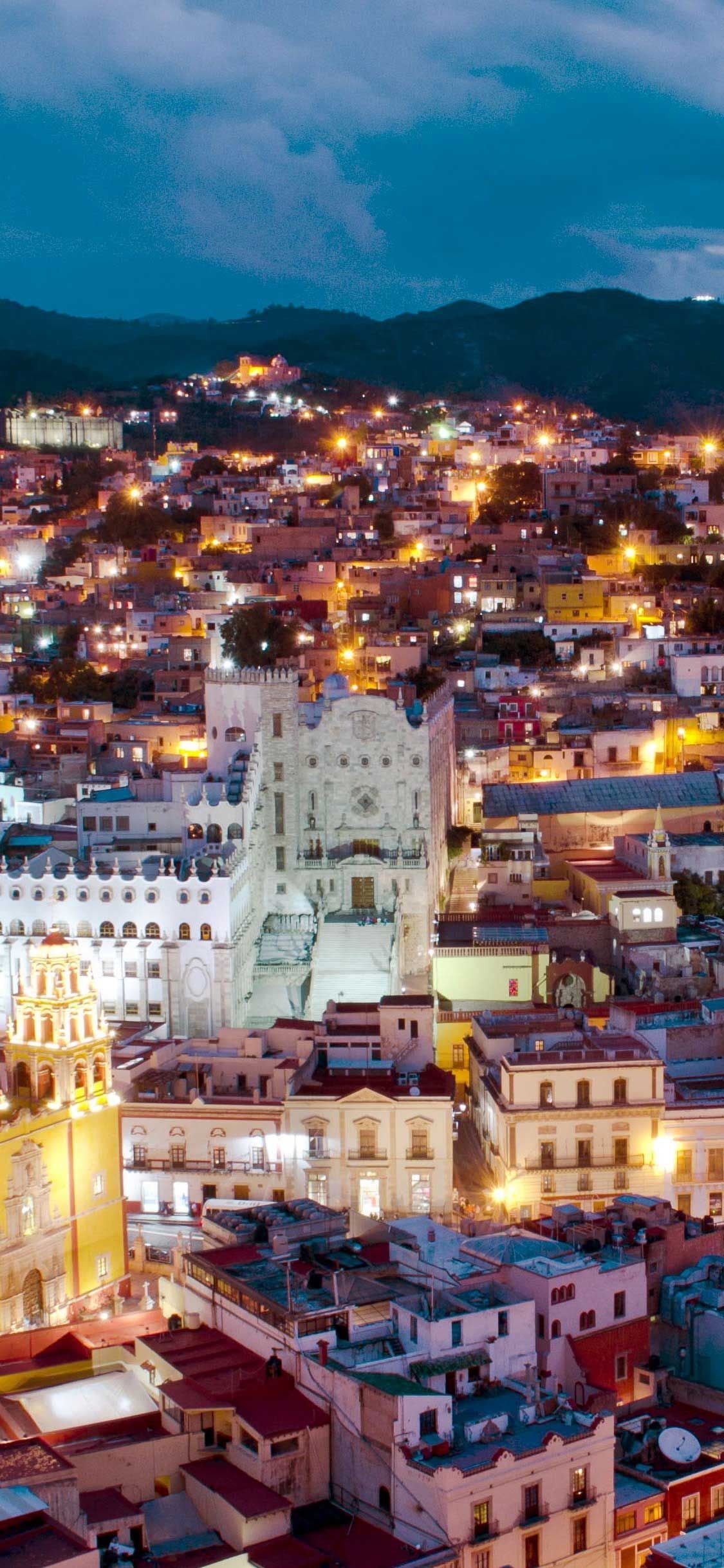 1130x2440 iPhone Wallpaper Guanajuato me ico aerial view city wallpaper HD. City wallpaper, iPhone wallpaper, Best nature wallpaper, Phone