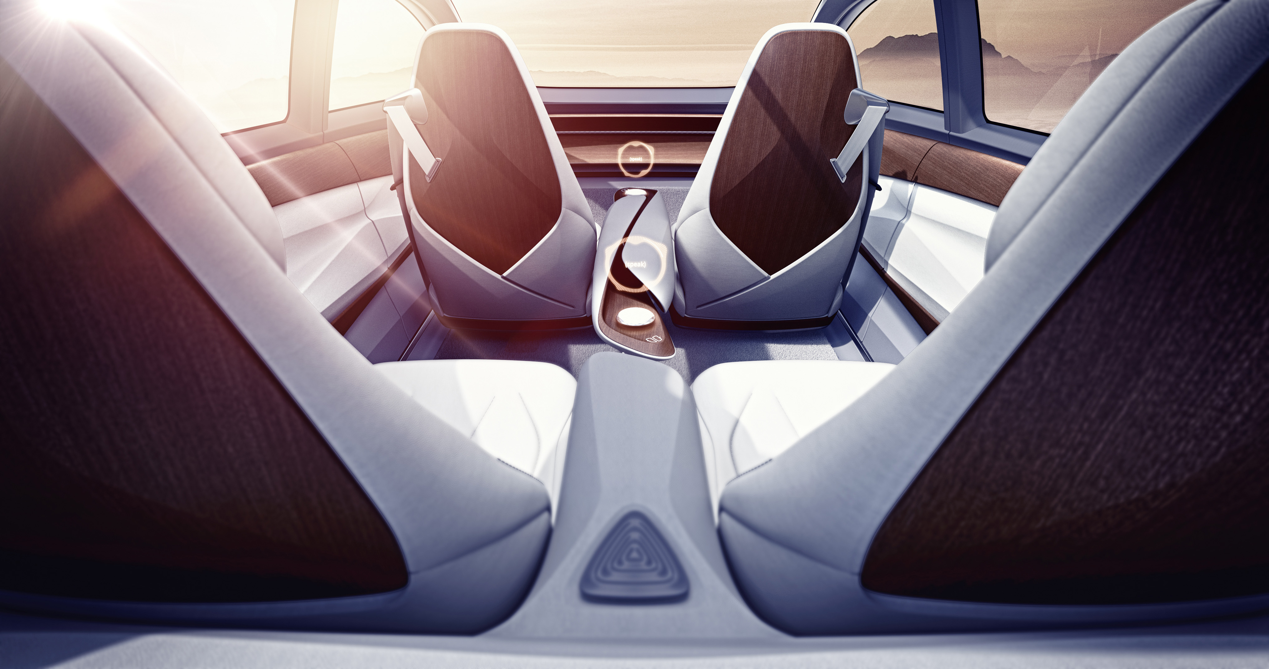 4070x2150 Wallpaper Volkswagen I.D. Vizzion, Interior, Geneva Motor Show, 2018, Desktop