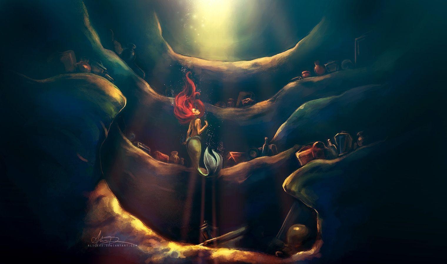 1520x900 The Little Mermaid, Desktop