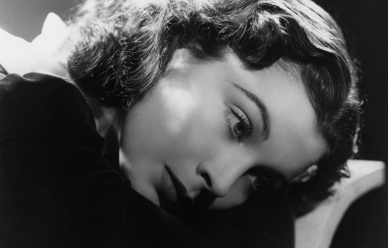 1340x850 Wallpaper movies, black and white, actress, Vivien Leigh, Vivien, Desktop