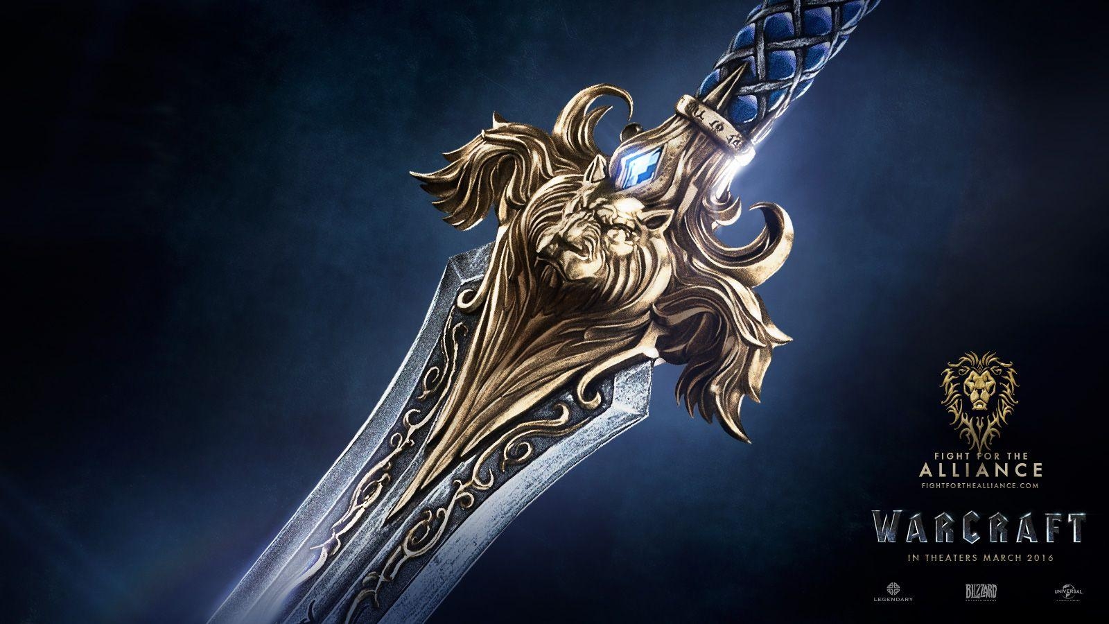 1600x900 Warcraft Movie, Warcraft, Wow Movie, Alliance, Sword Wallpaper HD, Desktop