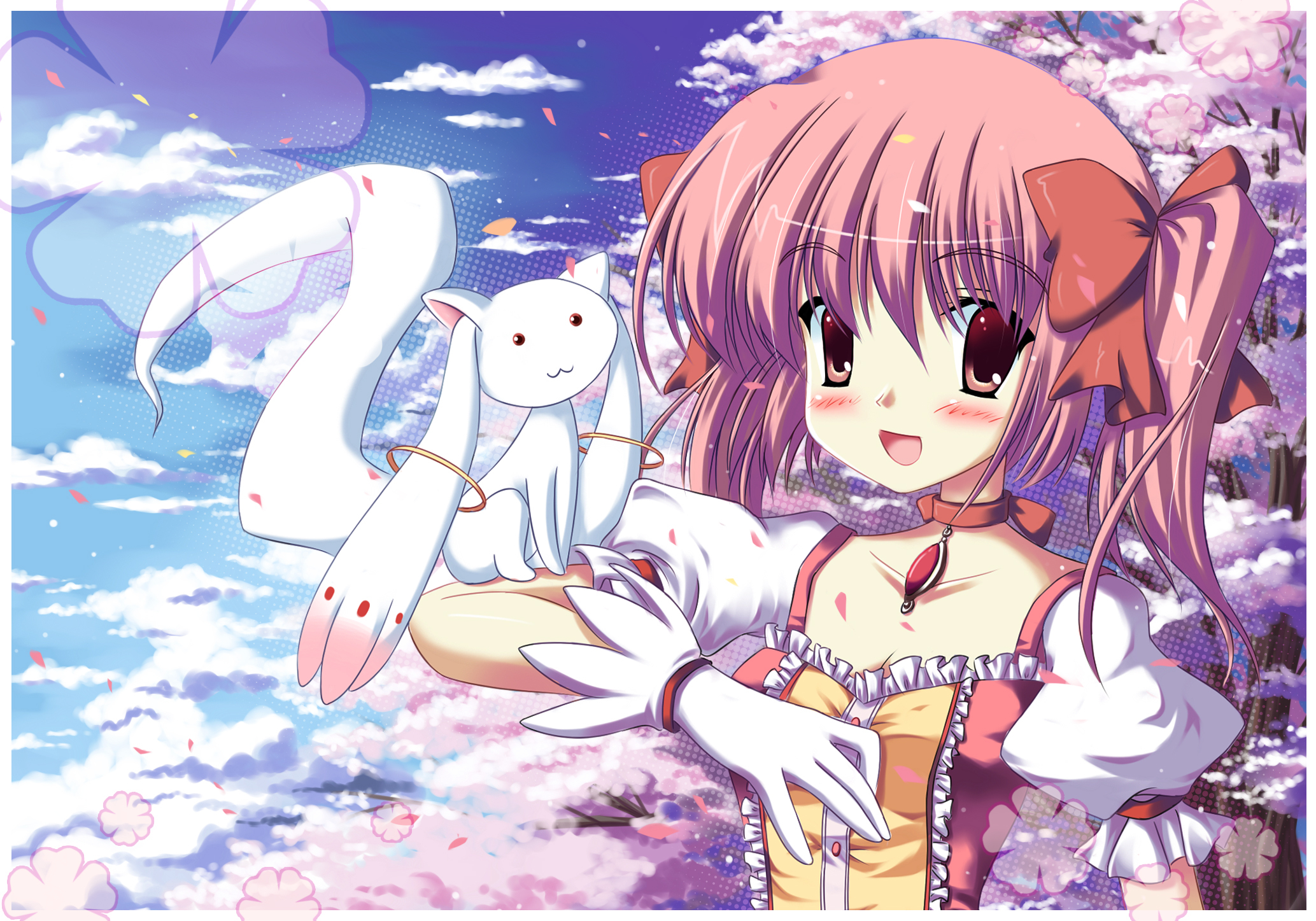 2070x1450 HD desktop wallpaper: Anime, Puella, Desktop