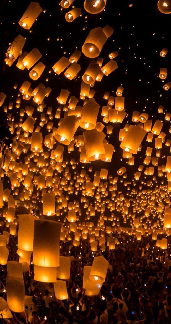 660x1240 launching sky lanterns by Tassapon Vongkittipong / 500px Thailand, Phone