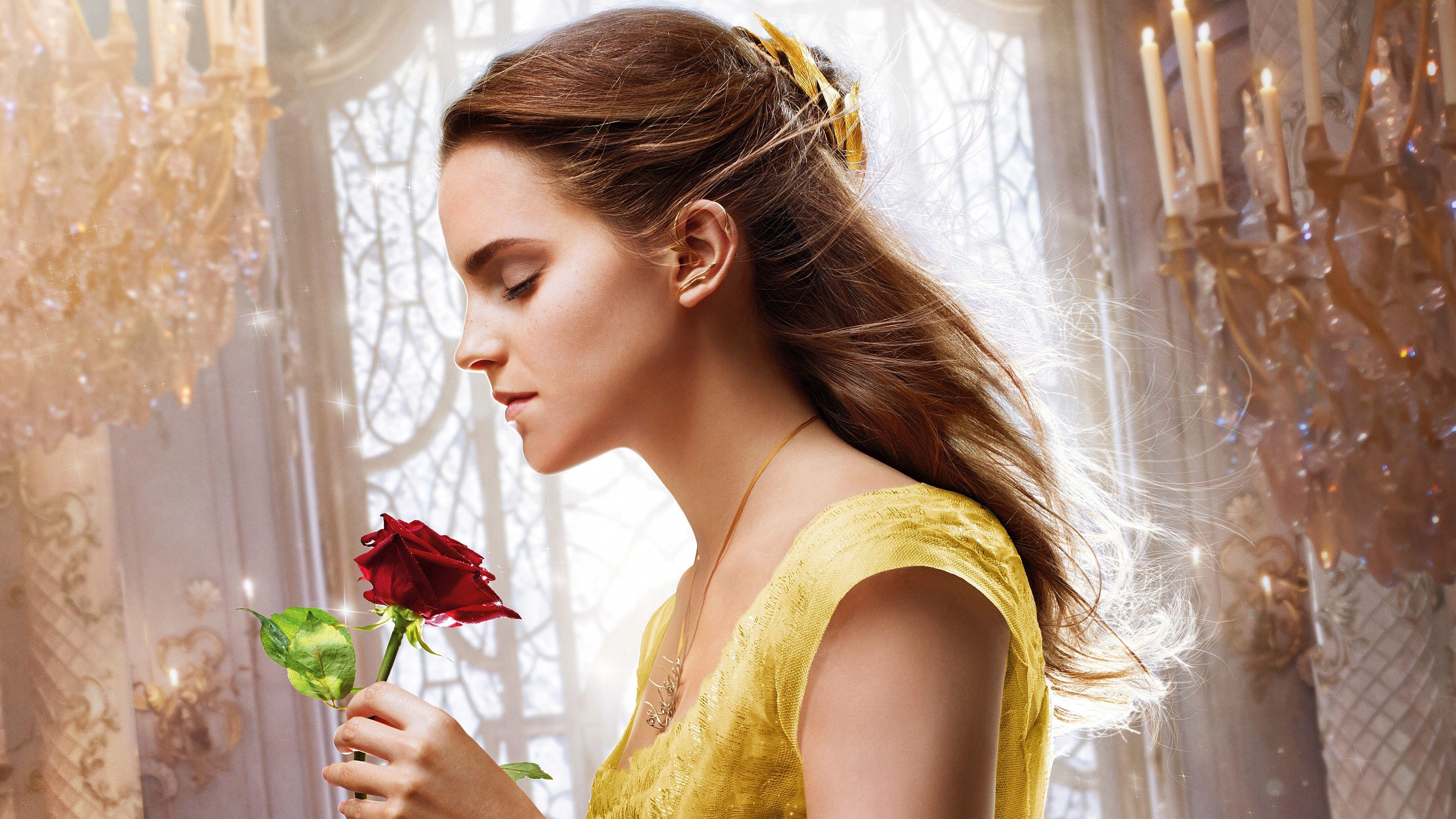 5120x2880 Wallpaper Emma Watson, Beauty and the Beast, Belle, Movies, Desktop