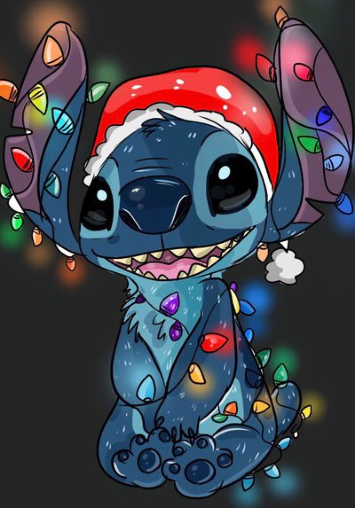 1200x1720 Christmas stitch. Stitch drawing, Wallpaper iphone christmas, Cartoon wallpaper iphone, Phone