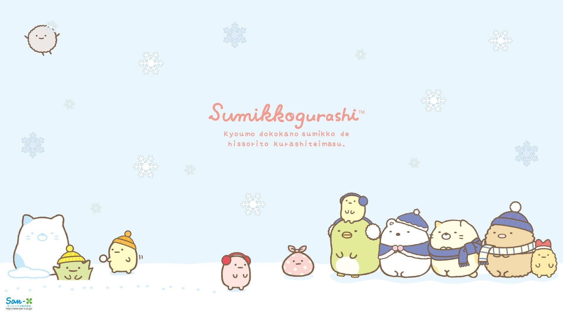 1920x1080 Download Sumikko Gurashi In Winter Clothes Wallpaper, Desktop