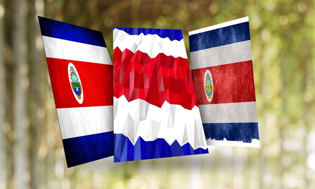 1340x800 Costa Rica Flag Wallpaper for Android, Desktop