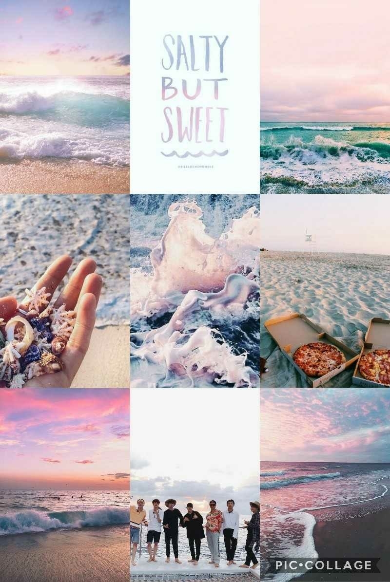 800x1200 Bts pastel beach aesthetic. Aesthetic collage, Pastel beach, Phone