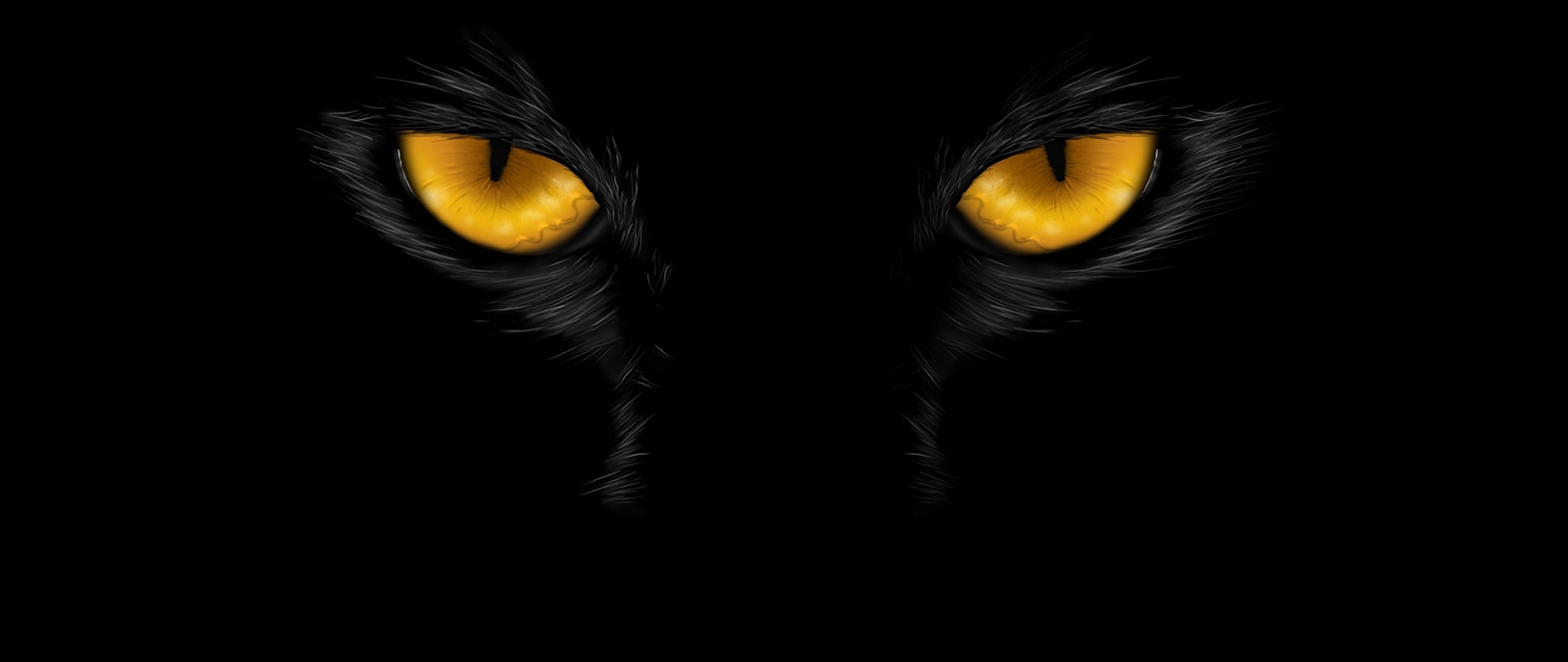 2560x1080 Download wallpaper  eyes, black, dark, art dual wide 1080p HD background, Dual Screen