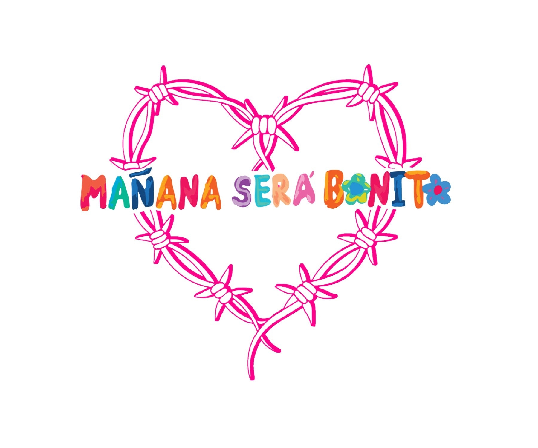 1800x1500 Karol G Manana Sera Bonita Heart DTF Transfer, Desktop