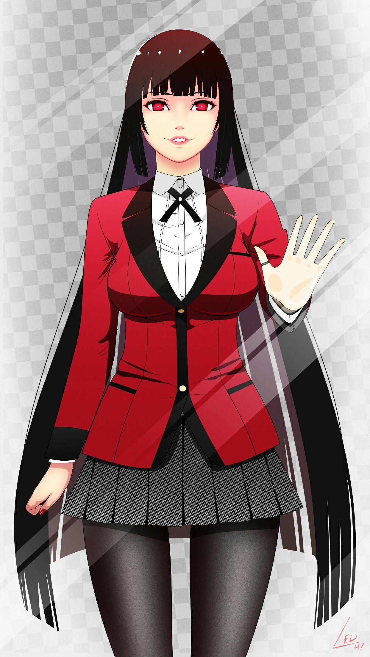 1250x2210 Lookscreen Yumeko Jabami ♡ Art by: Led47 #yumekojabami #kakegurui, Phone