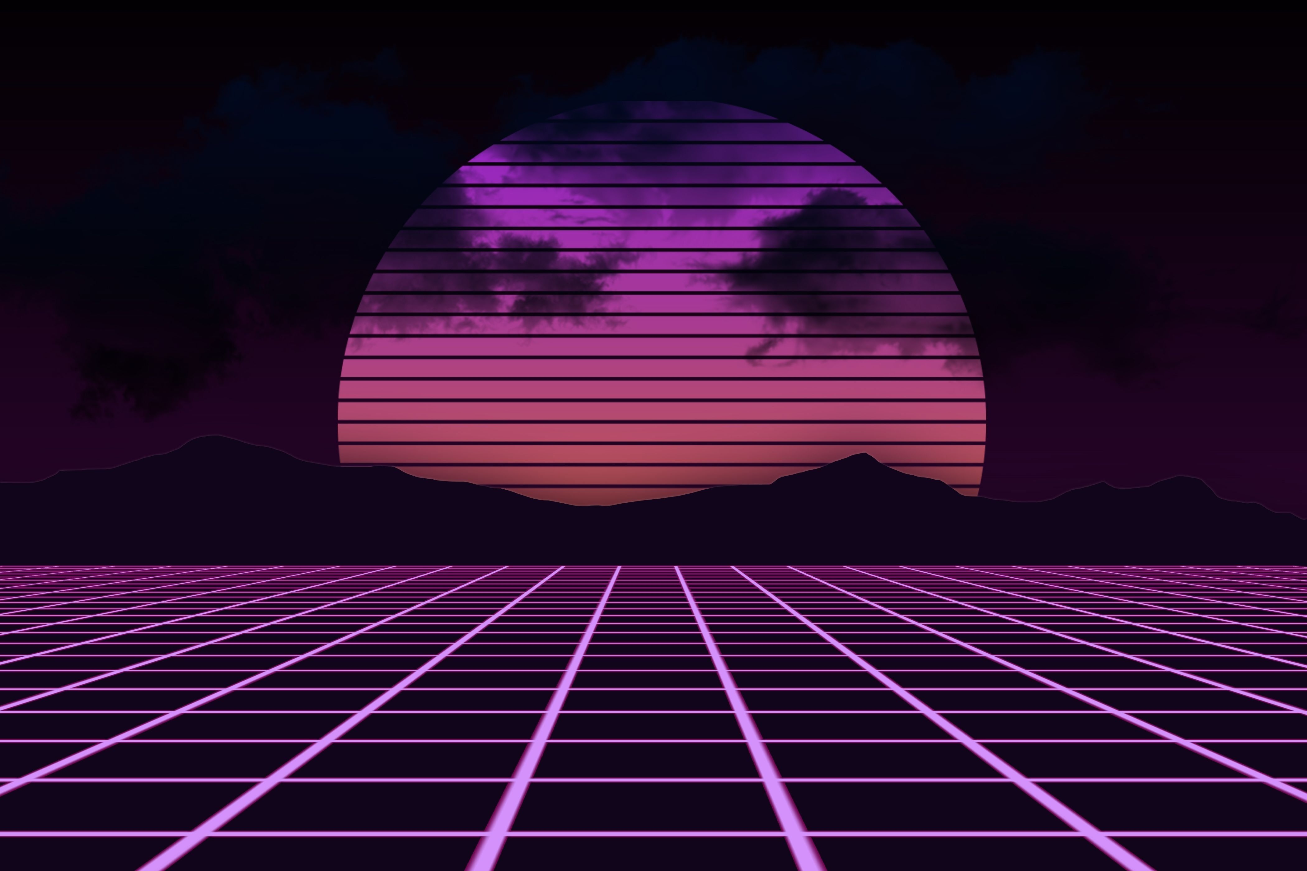 4200x2800 Retro Sunset Wallpaper 4k, Desktop