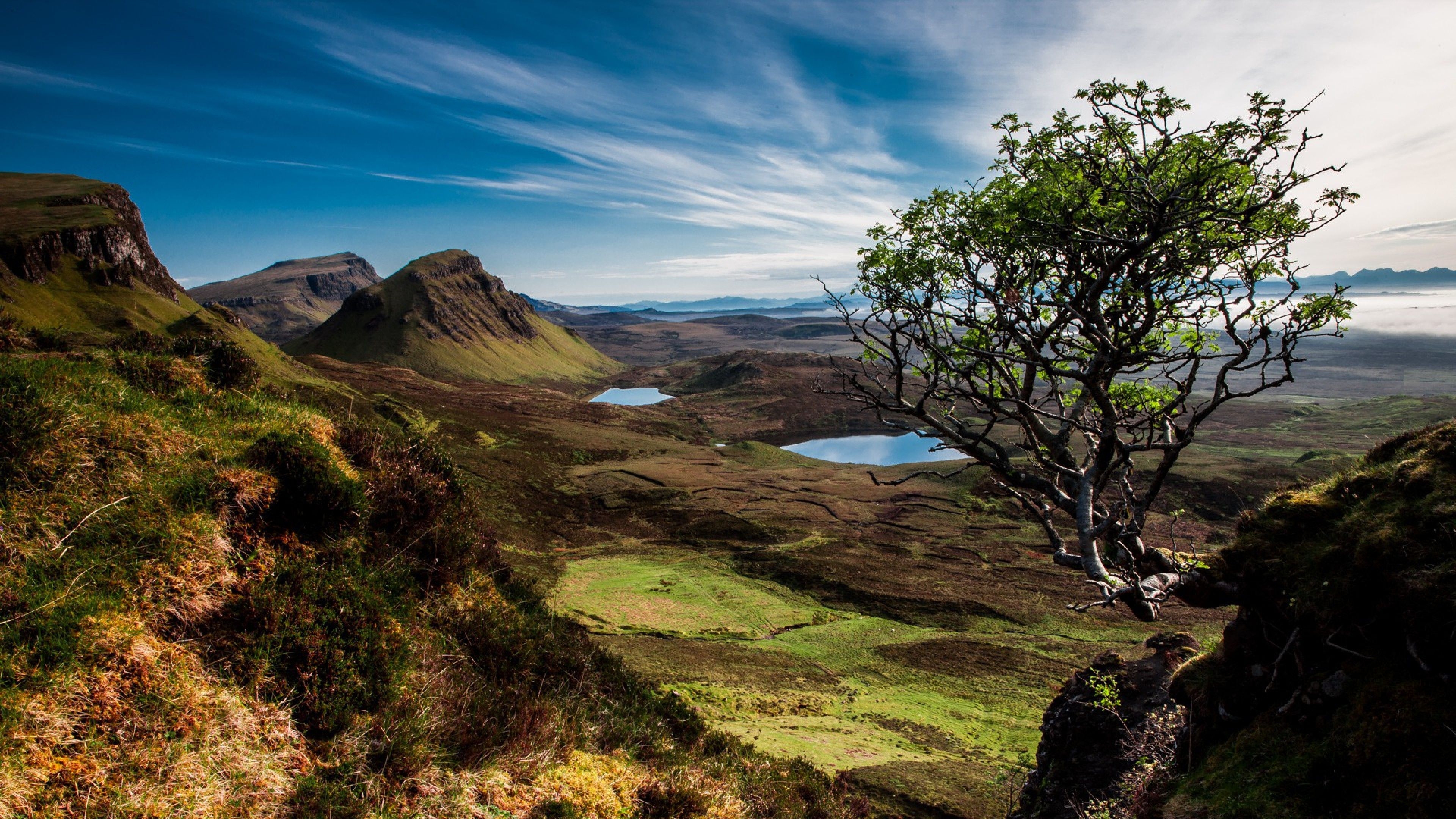 3840x2160 Scotland Trees Mountains Lake 4k HD Wallpaper. Mountain lake, Nature wallpaper, Mountains, Desktop