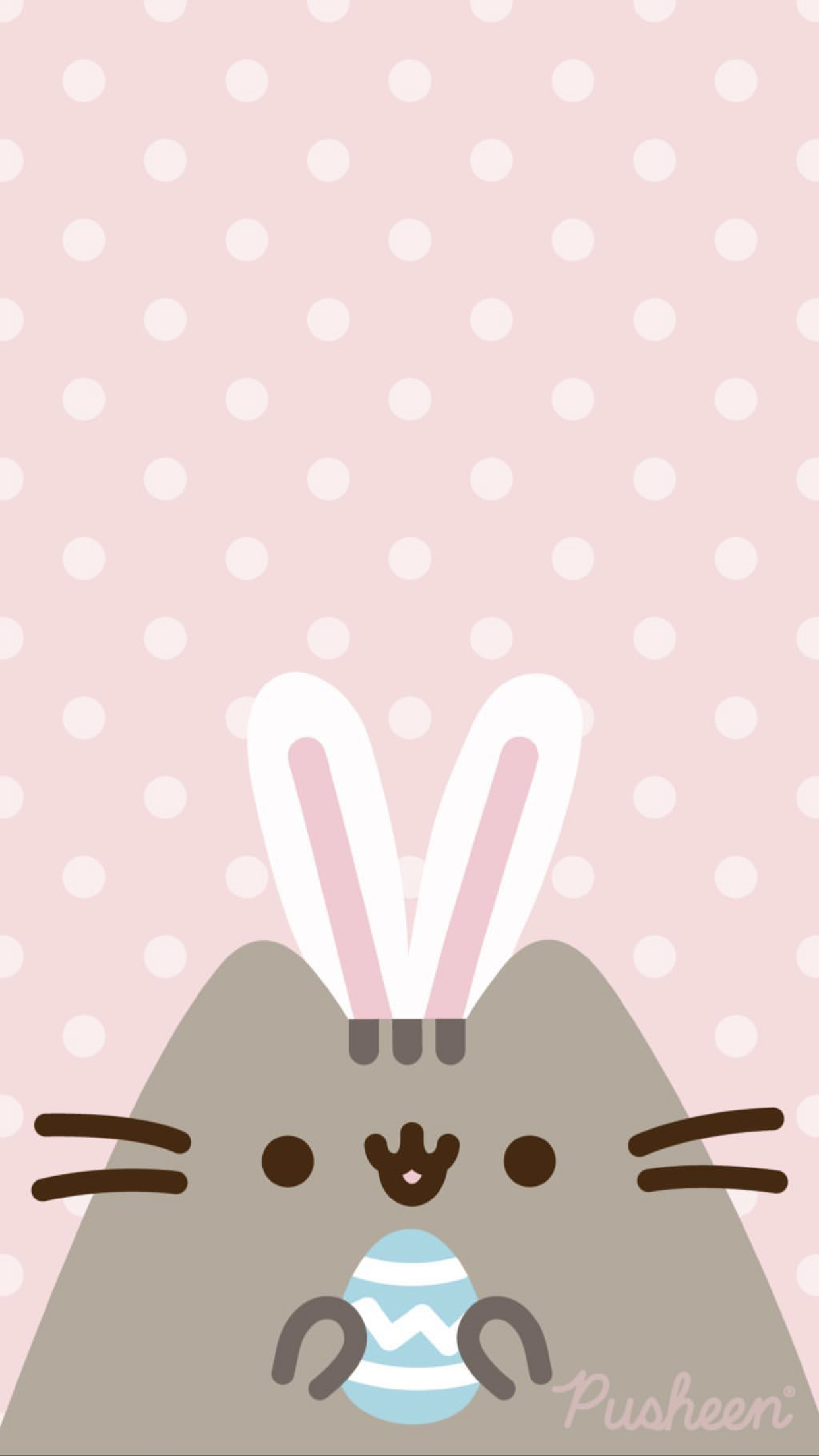 1250x2210 Pusheen the cat floral pastels spring iphone wallpaper Easter bunny. Pusheen cute, Pusheen cat, Cute wallpaper, Phone