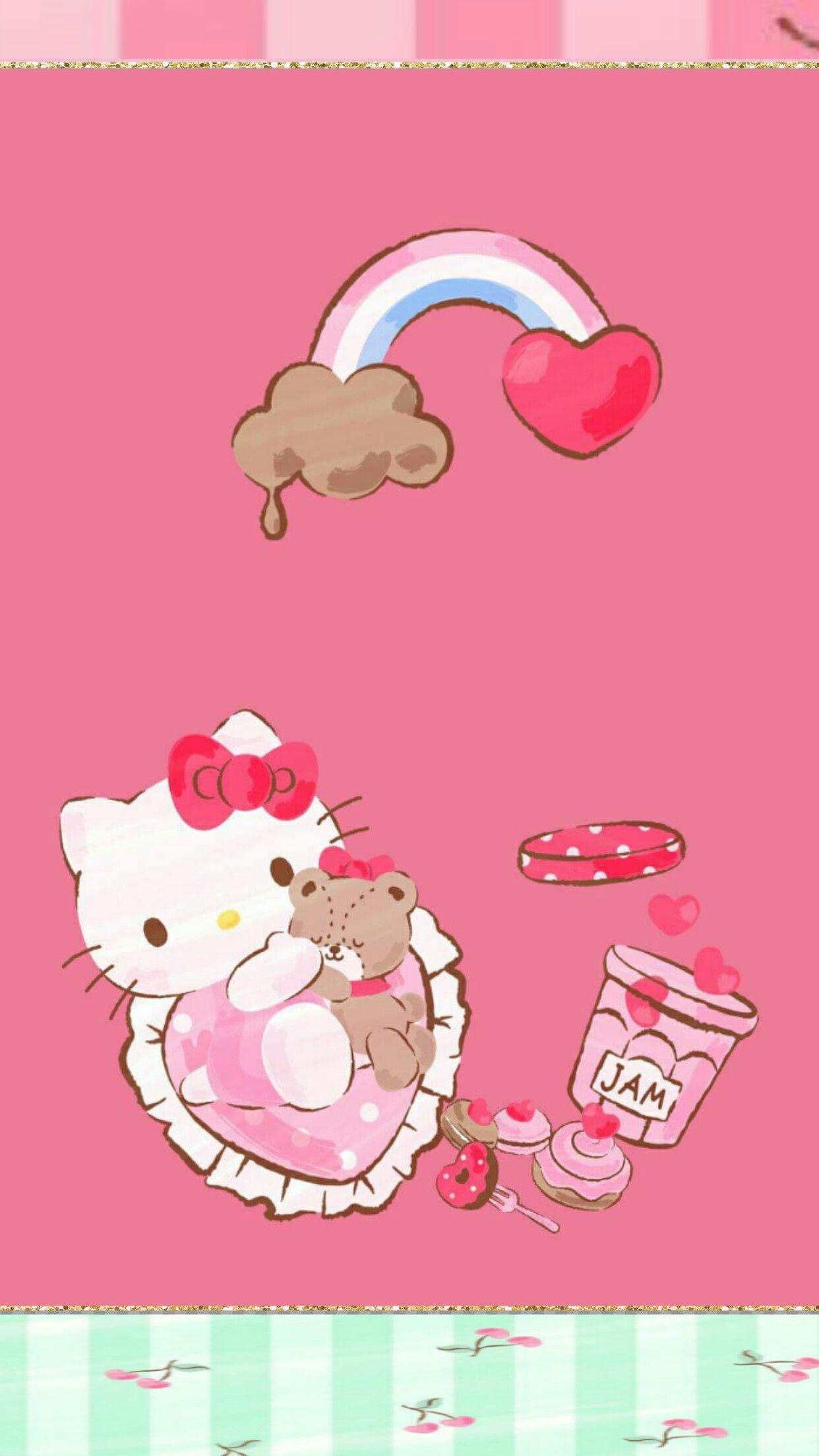 1250x2210 iPhone Wall: Valentine's Day tjn. Hello kitty wallpaper, Hello kitty picture, Hello kitty wallpaper free, Phone