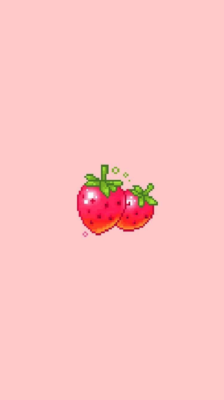 750x1340 Strawberry Aesthetic Wallpaper Free Strawberry Aesthetic Background, Phone