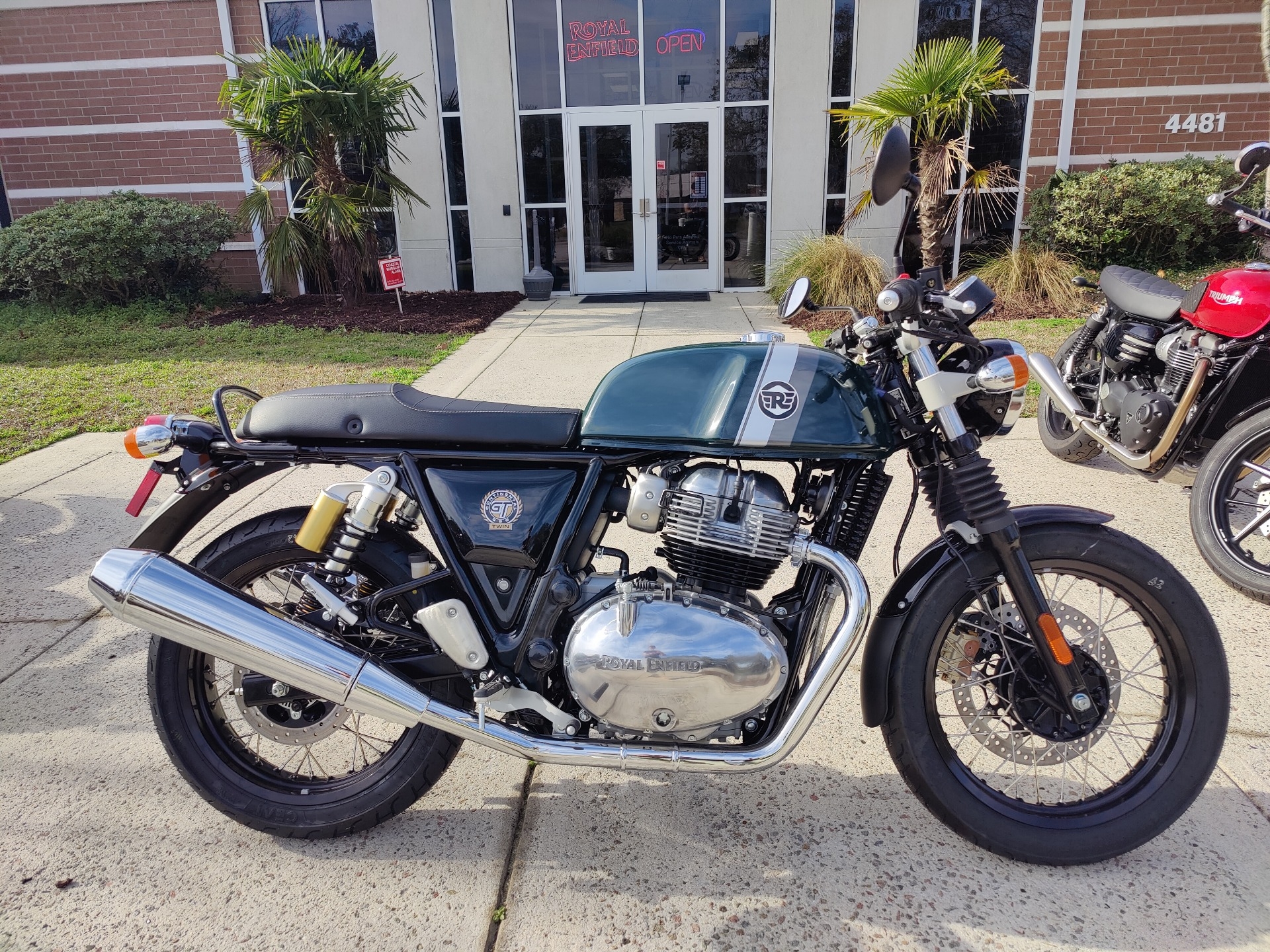 1920x1440 New 2023 Royal Enfield Continental GT 650. Motorcycles in North Charleston SC. ROY701209 British Racing Green, Desktop