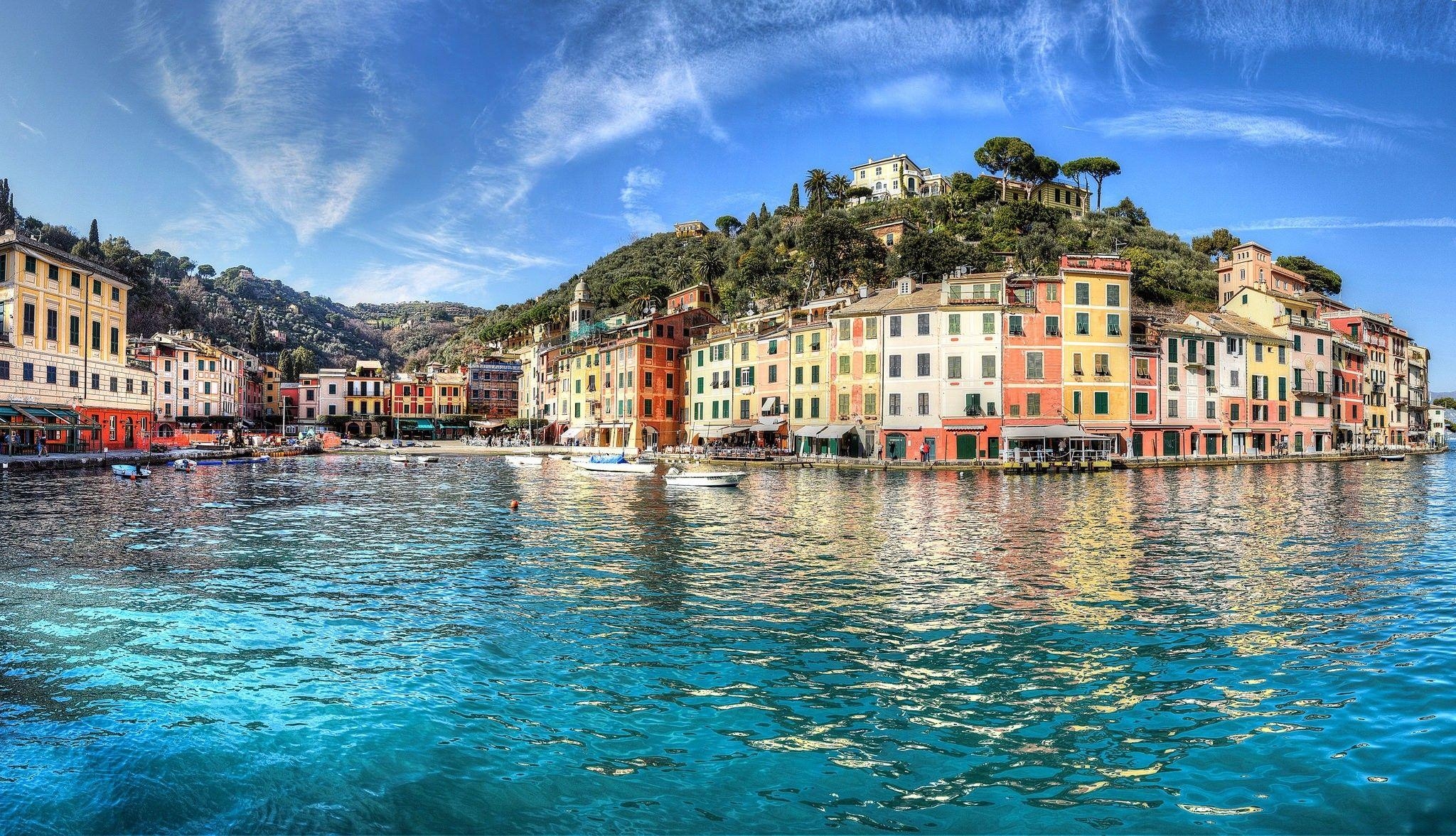 2050x1180 Houses: Portofino Italy Amalfi Coast Liguria Houses Mediterranean, Desktop