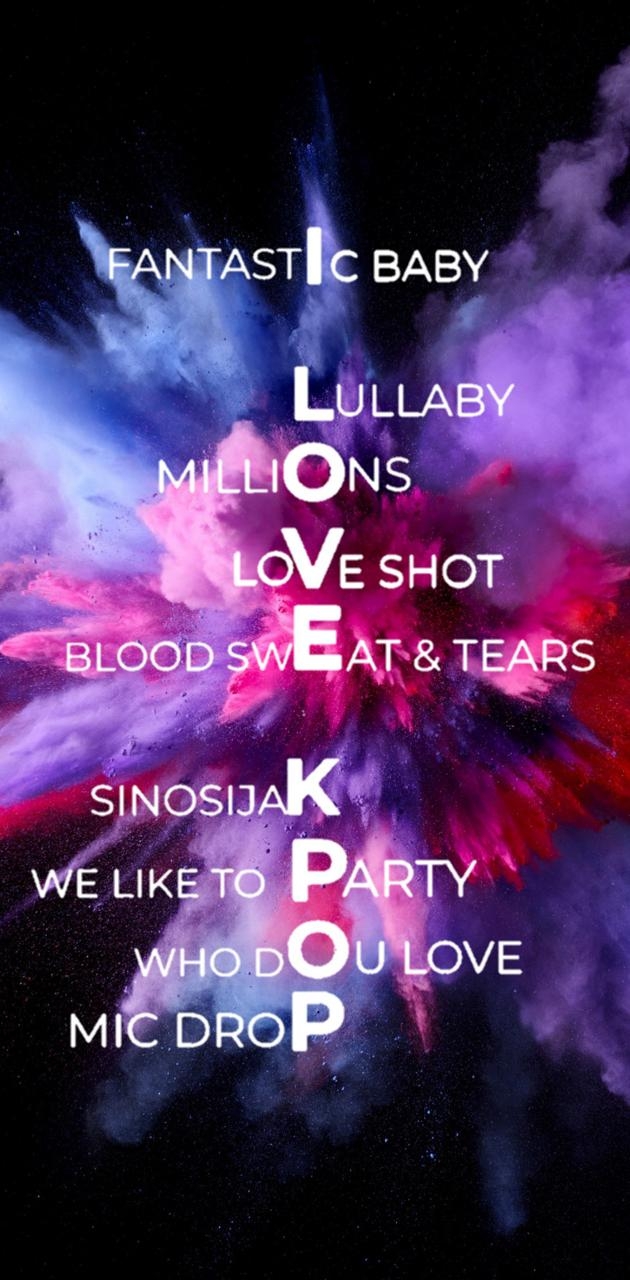 630x1280 I LOVE Kpop wallpaper, Phone