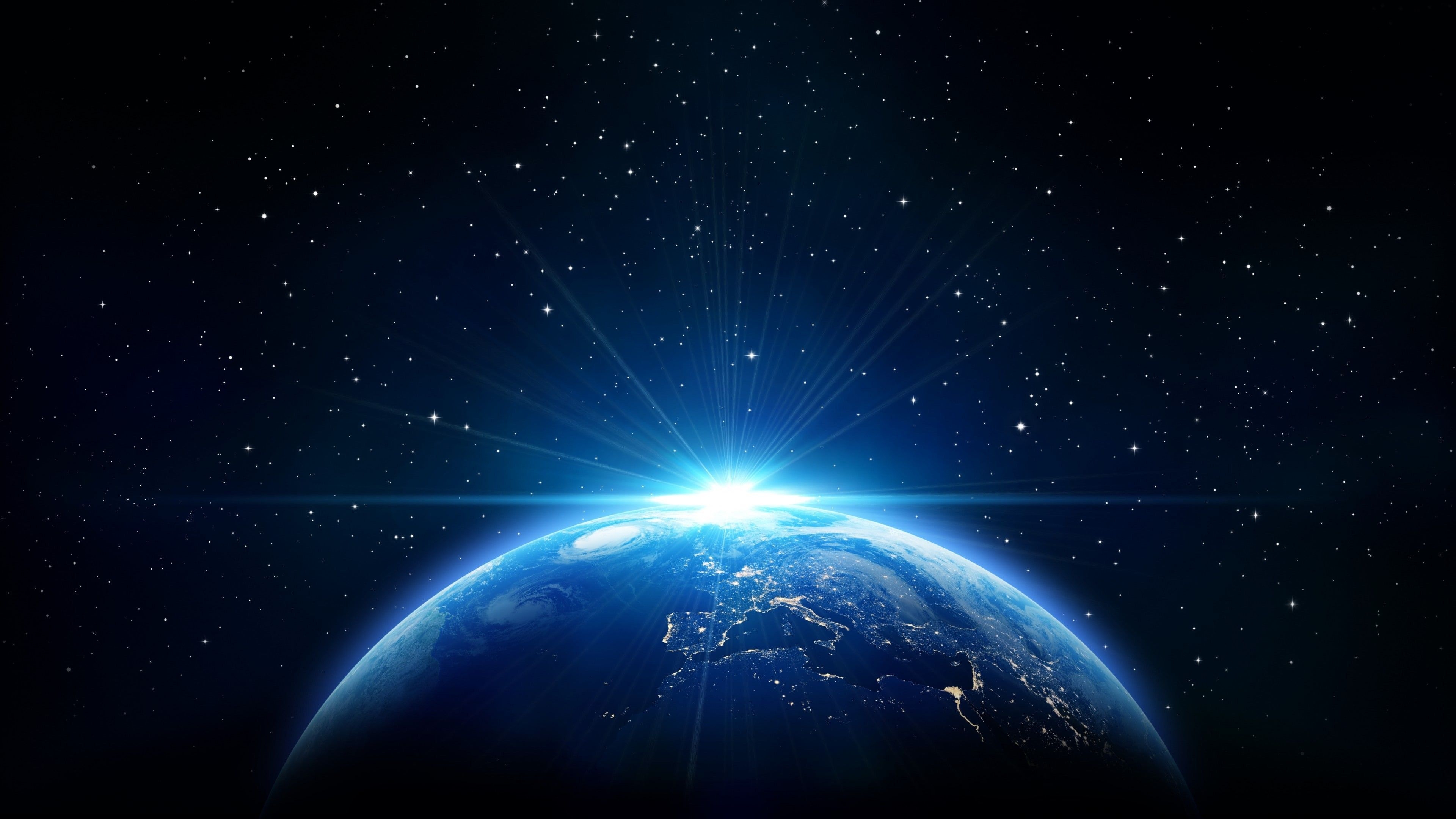 3840x2160 Blue Earth Wallpaper Free Blue Earth Background, Desktop