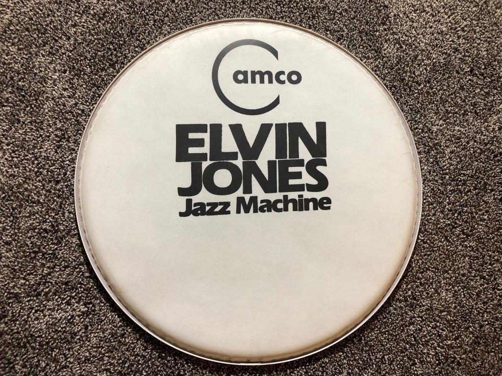 1030x770 Elvin Jones's 1978 Camco Logo 18 Bass Drum Head, $495.00 Bennett's Drum VaultDonn Bennett's Drum Vault, Desktop