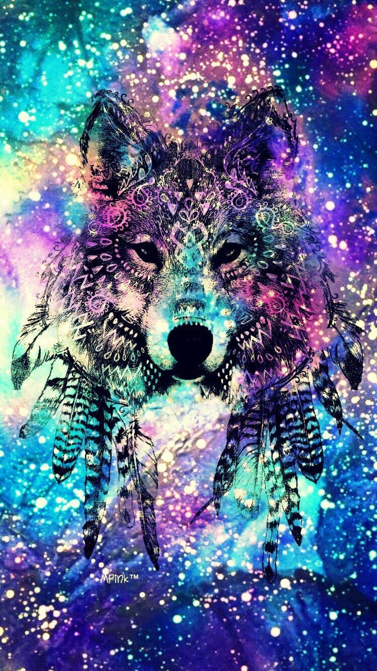 750x1340 Cute Galaxy Wolf Wallpaper Free Cute Galaxy Wolf Background, Phone