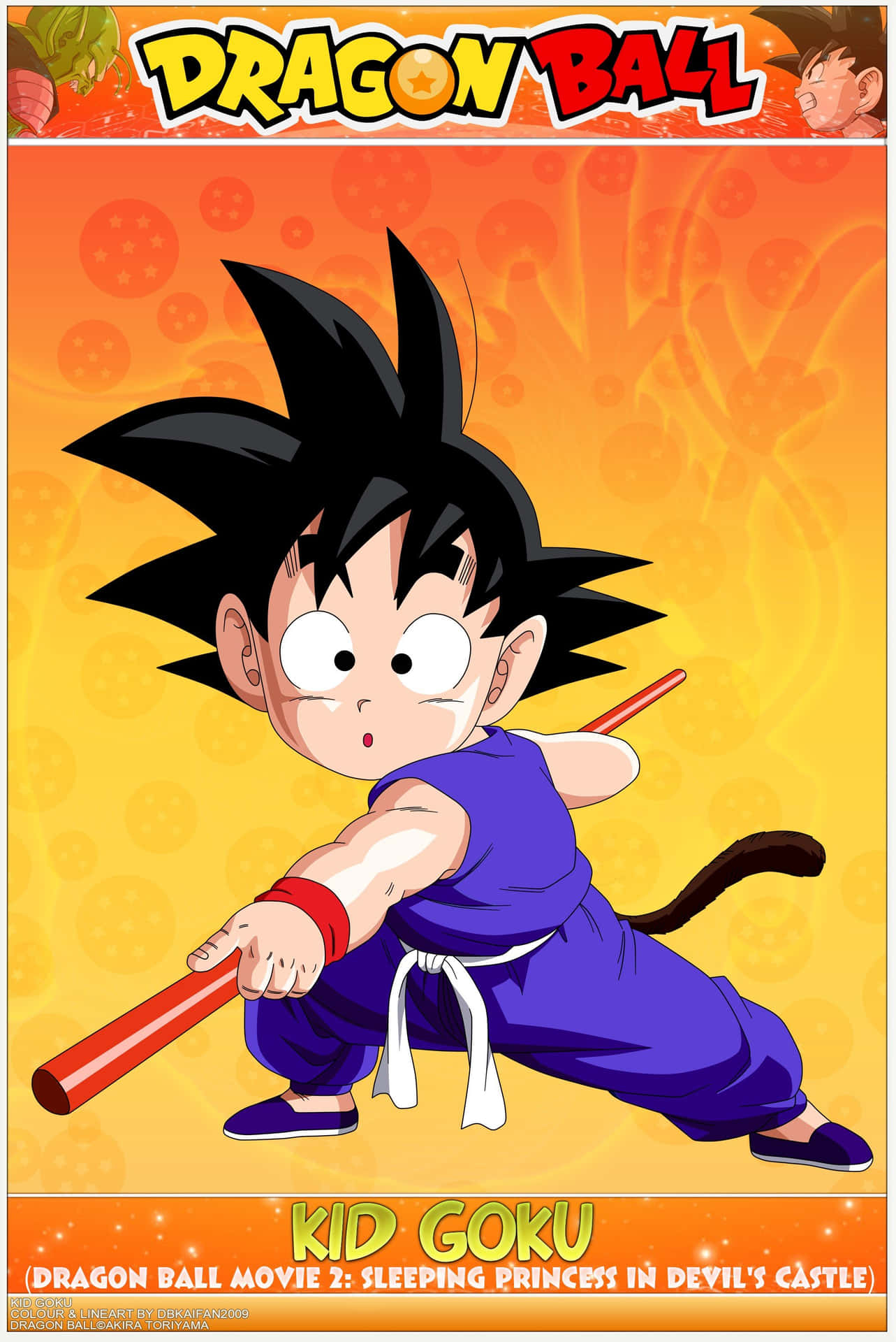 1290x1920 Download Kid Goku Dragon Ball Poster Wallpaper, Phone