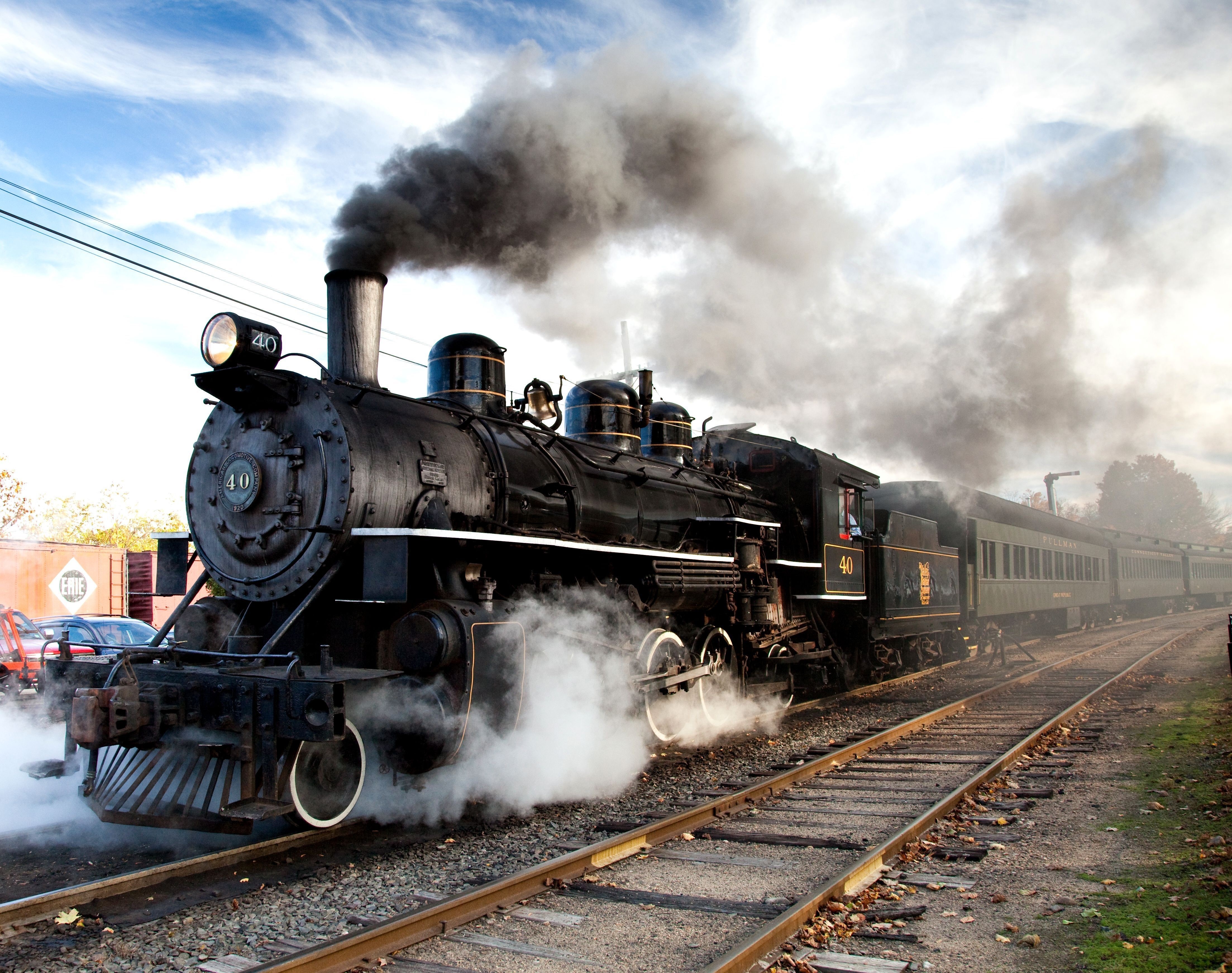 4420x3490 4K, Trains, Retro, Locomotive, Smoke Gallery HD Wallpaper, Desktop