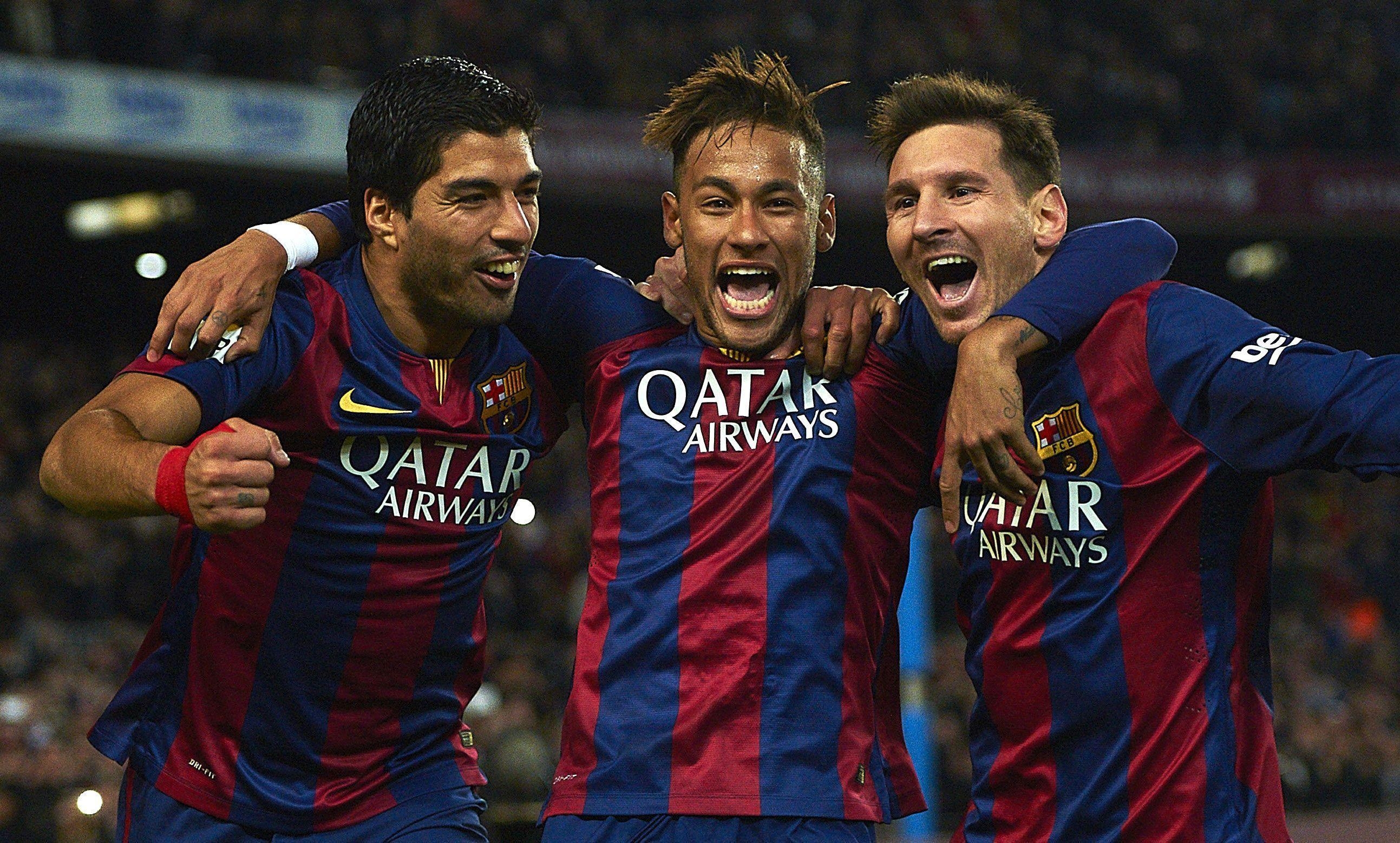 2590x1560 MSN messi suarez neymar wallpaper, Desktop