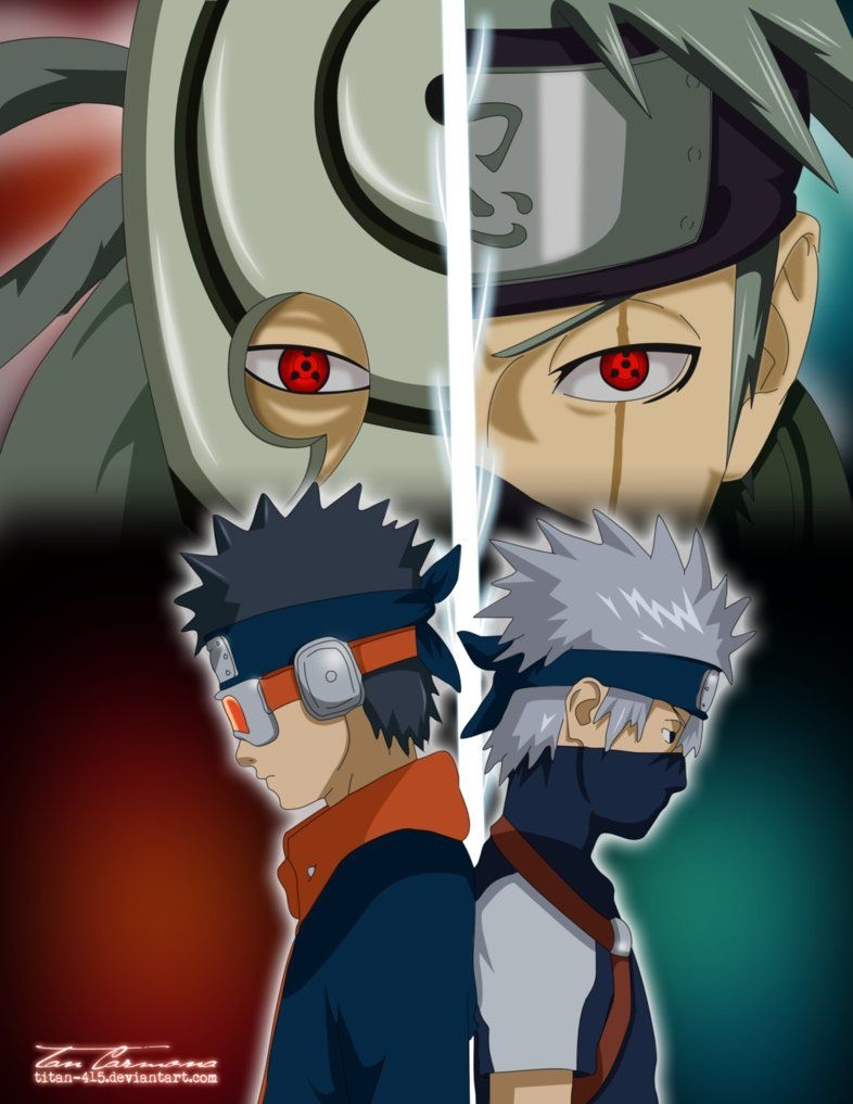 790x1020 Obito And Kakashi Eyes By Titan 415. Naruto Shippuden Anime, Wallpaper Naruto Shippuden, Naruto Shippuden Sasuke, Phone