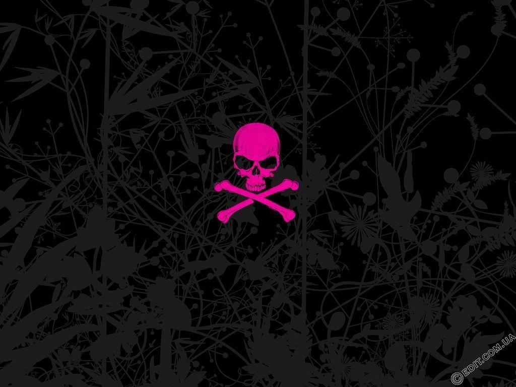 1030x770 Pink Emo Skull Wallpaper, Desktop