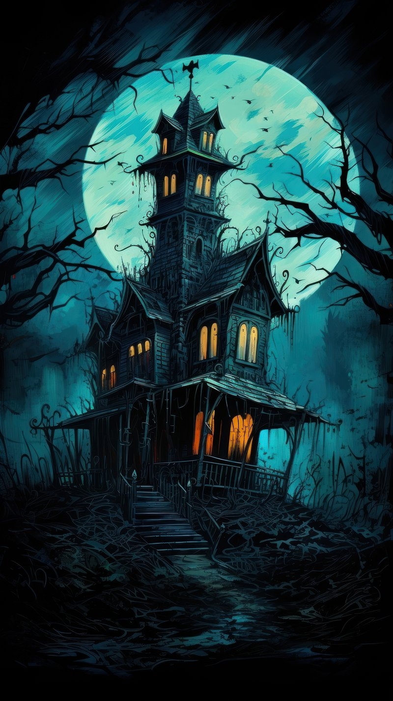 800x1430 Background Haunted House Image. Free, Phone