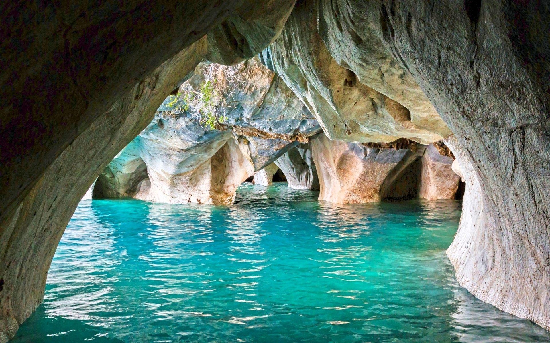 1920x1200 lakes, turquoise water, beautiful, erosion, geology, Chile, caves, Desktop