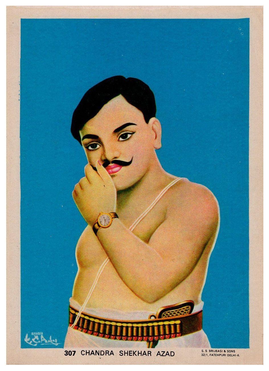 950x1300 Hindi Shekhar Azad portrait, Phone