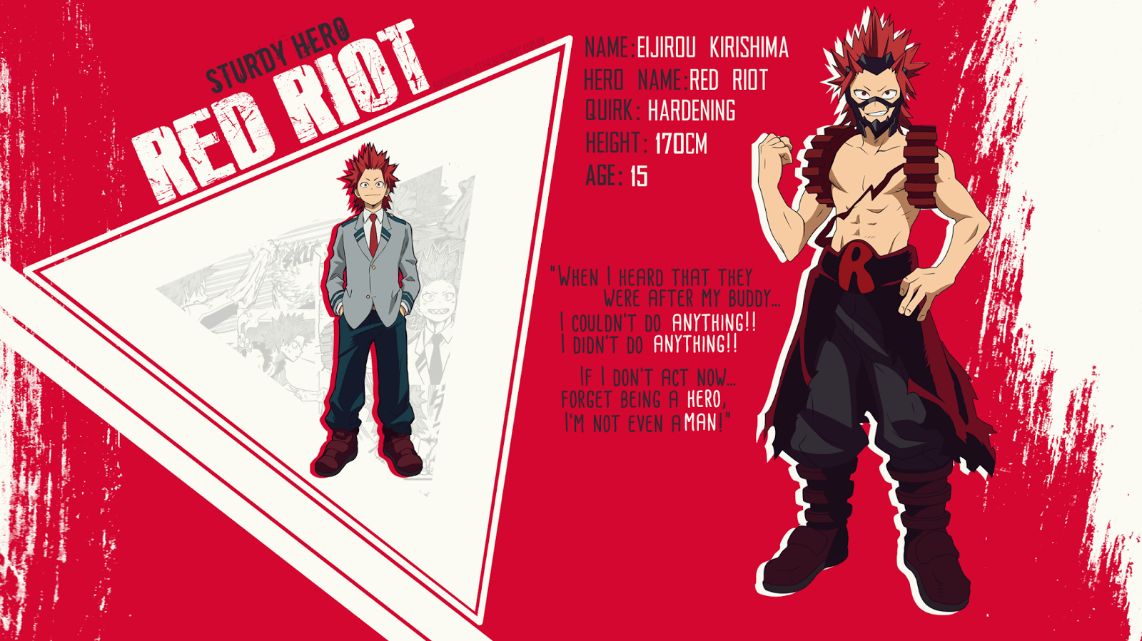 1600x900 Boku no Hero Star: Wallpaper Eijirou Kirishima, Desktop