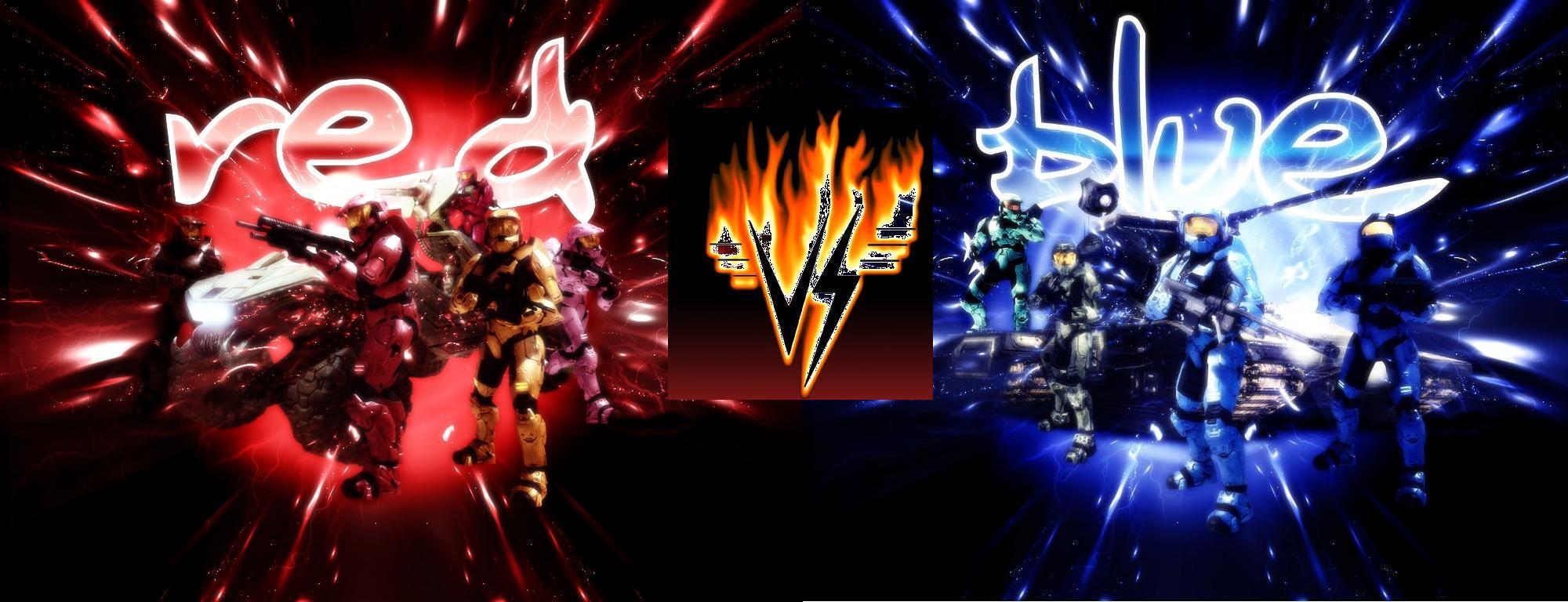 2000x770 Wallpaper For > Red Vs Blue Wallpaper Pokemon, Dual Screen