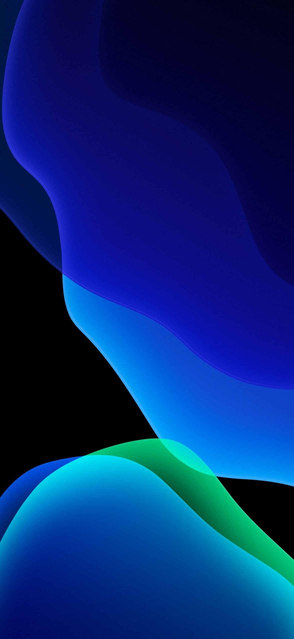 1180x2560 iOS 13 Wallpaper 4K, Blue, Stock, iPadOS, Phone