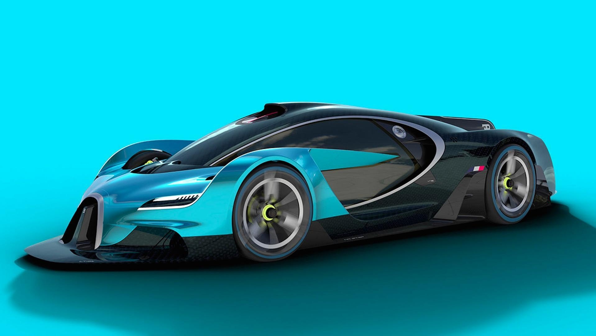 1920x1080 Bugatti Rendering Imagines A Race Ready Hypercar Of The Future, Desktop