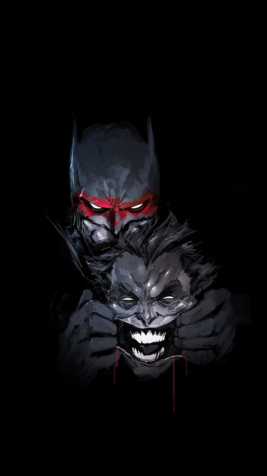 1080x1920 Amoled Wallpaper 1. Batman vs joker, Batman art, Joker artwork, Phone