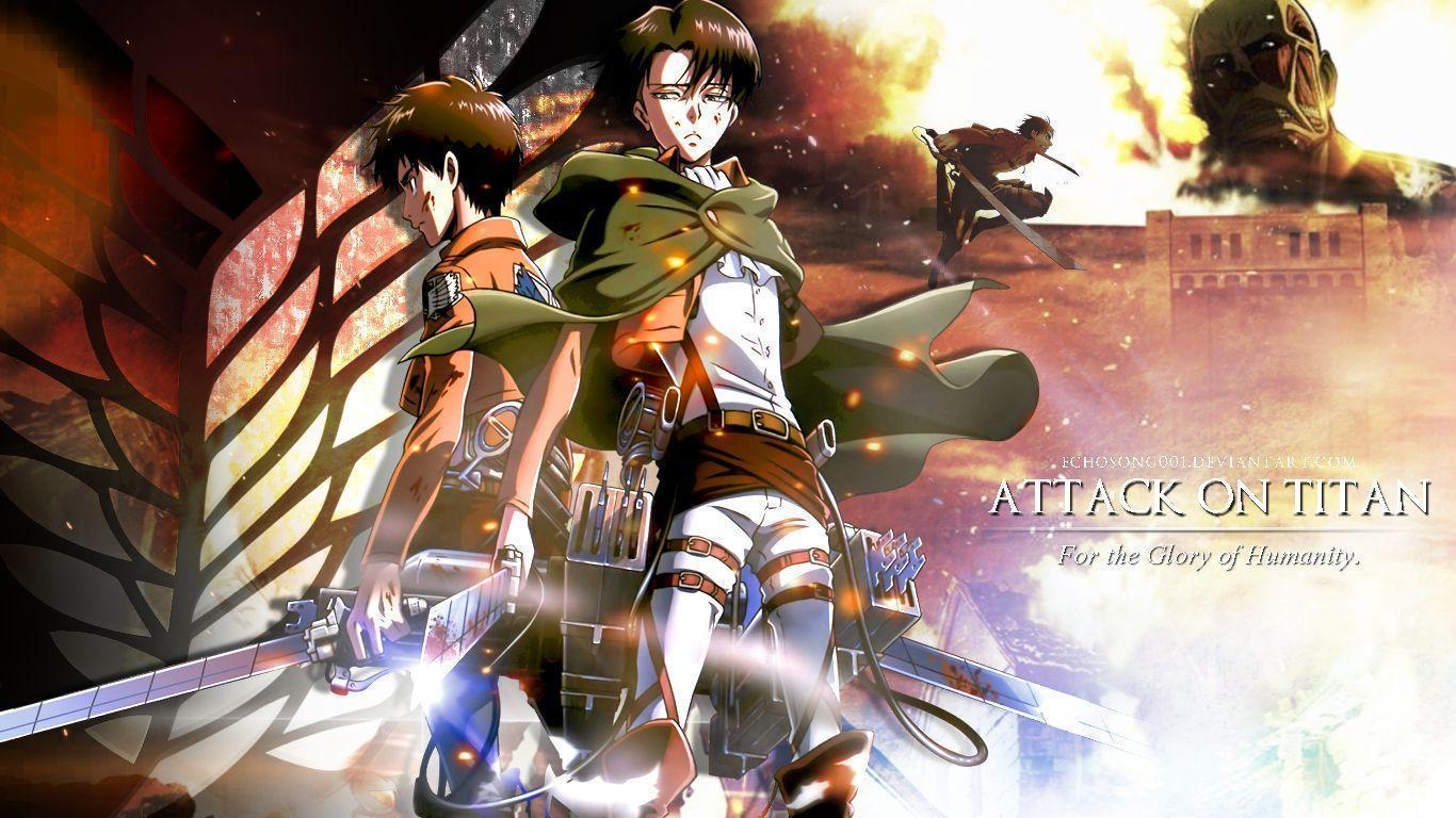 1370x770 Wallpaper&;s Collection: «Attack on Titan Wallpaper», Desktop