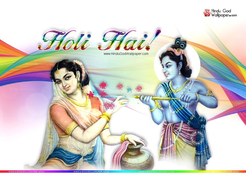 1030x770 Holi With Radha Krishna, HD Wallpaper & background Download, Desktop