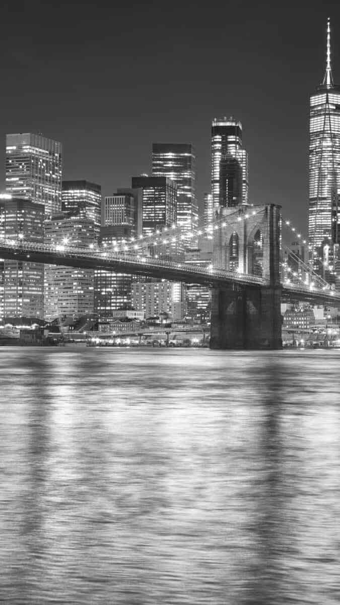 680x1200 Black & White NYC iPhone Wallpaper, Phone