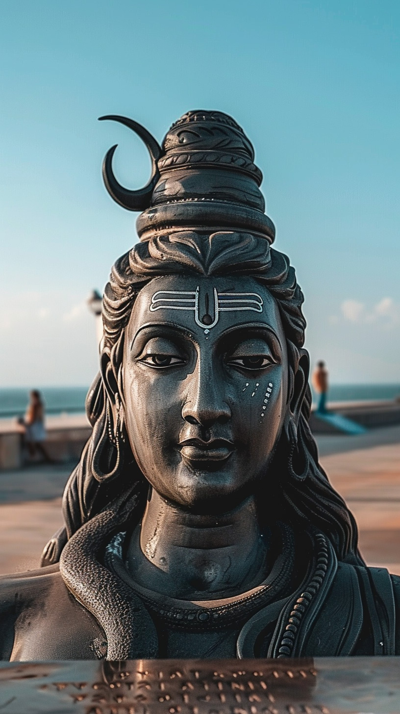 820x1460 AI lord Shiva wallpaper, image, Phone